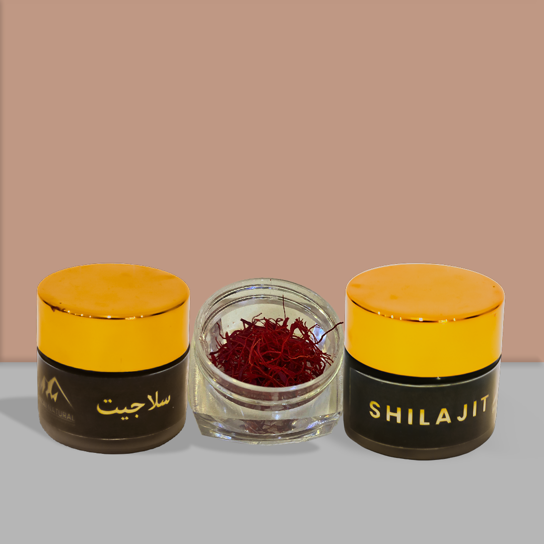 Bundle 2 (2 Shilajit + 1 Saffron free)